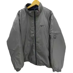 ナイキ NIKE 00S グレータグ スウッシュ ロゴ 刺繍 リップストップ リバーシブル 中綿 ジャケット ブルゾン メンズ import：XL 