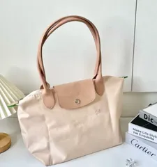 ロンシャン ル プリアージュ トートバッグ L ライトピンク