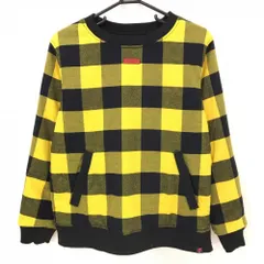 【美品】ニューバランスゴルフ リバーシブル中綿ジャケット イエロー×黒 チェック スニード レディース 2(L) ゴルフウェア New Balance