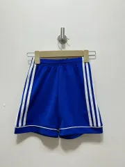 130 adidas アディダス 青 ハーフパンツ トレーナー パンツ キッズ
