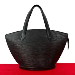 極 美品 LOUIS VUITTON ルイヴィトン ヴィンテージ サンジャック エピ レザー 本革 ハンドバッグ ミニ トートバッグ ノワール 22968