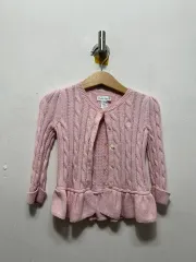 ラルフローレン キッズ ピンク色 カーディガン