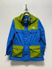 120 キッズ THE NORTH FACE ザノースフェイス ブルー/グリーン WHO ウィンドブレーカー ジャケット