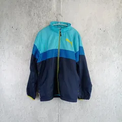 PUMA プーマ ジャンバー ジャケット ウィンドブレーカー キッズ サイズ 160 水色×青×紺 ◇〇