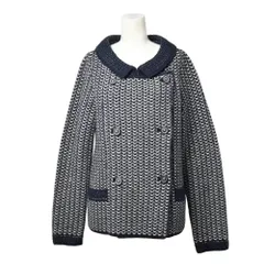 CHANEL P44439K04703 カシミヤ混 ニット ジャケット ココマークボタン6個付き