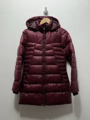 90 M THE NORTH FACE ザノースフェイス レディース ダウンジャケット ロング丈 バーガンディ