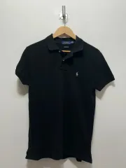 S ポロラルフローレン 半袖 カラーTシャツ ブラック