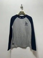 MLB LAドジャース ストライプ 長袖 Tシャツ 13t