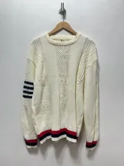 白ケーブルニットセーター M