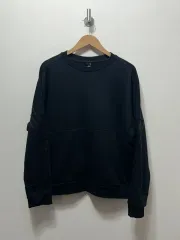 アディダス ブラック 3本線 スウェット Tシャツ 105