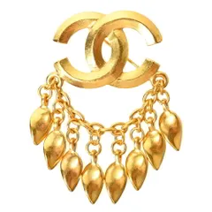 CHANEL 96P ヴィンテージ ココマーク フリンジ ブローチ