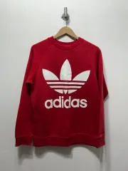 アディダス トレフォイル レッド スウェット Tシャツ XS