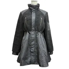 【スライ SLY】 WAISTSHAPED ボアブルゾン ジャケット コート 1 ブラック 黒 030BAZ30-1450