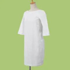 【Green Label Relaxing】七分袖膝丈ワンピース