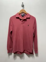 ポロラルフローレン 長袖 カラーTシャツ レッド M