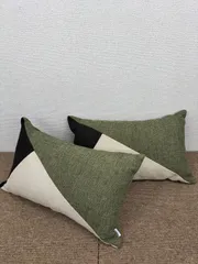 ◆ベイクルーズ◆クッション◆2点◆グリーン◆I-2601CU5◆