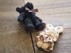 【在庫処分特価】展示品 くま＆うさぎのミニマスコット ぬいぐるみセット