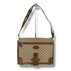 オールドグッチ　OLD GUCCI ワンショルダーバッグ　GGキャンバス　ブラウン　トートバッグ　ヴィンテージ
