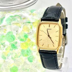 新品電池】SEIKO セイコー メンズ 腕時計 ゴールド オクタゴン 6030