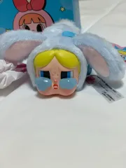 POP MART クライベイビー x パワーパフガールズ シリーズ ぬいぐるみ キーホルダー - うさぎ バブル