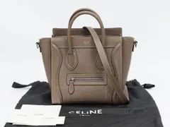 【36】セリーヌ CELINE ラゲージ ナノショッパー ハンドバッグ ストラップ有
