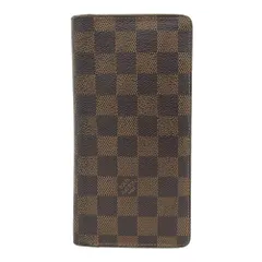 【本物保証】 ルイヴィトン LOUIS VUITTON ダミエ ポルトフォイユ ブラザ N60017 二つ折り長財布 定番