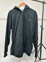 REEBOK ワンポイント カンガルーポケット パーカー ブラック L US古着