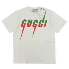 【本物保証】 箱付 新品同様 グッチ GUCCI 半袖 ロゴ Tシャツ 565806 M メンズ 服 コットン オフホワイト インナー