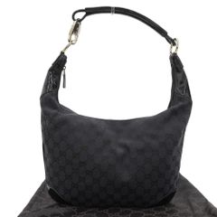 GUCCI アビー 黒 レザー ワンショルダー 189833 ホーボーバッグ - メルカリ