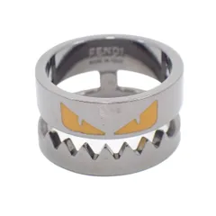 FENDI フェンディ バグズ モンスター リング 指輪 シルバー色金具 Lサイズ 23号【いおき質店】