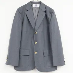 J.PRESS　ジェイプレス　テーラードジャケット　ブレザー　金ボタン　ウール　グレー　レディース　13号　a00594