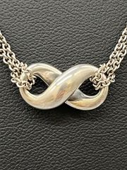 TIFANNY&Co. ティファニー old Tiffany インフィニティ ダブルチェーン ネックレス SV925