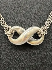 TIFANNY&Co. ティファニー old Tiffany インフィニティ ダブルチェーン ネックレス SV925