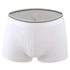 ボクサーパンツ メンズ 綿95% 前開き コットン ストレッチ 立体縫製 シンプル ベーシック 定番 無地 しっかりした生地 通気性 吸水性 蒸れにくい 男性 下着 2470