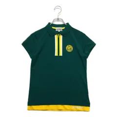 中古 レディース ジャックバニー Jack Bunny!! 半袖ポロシャツ 0(S) 緑 グリーン  ハーフジップ