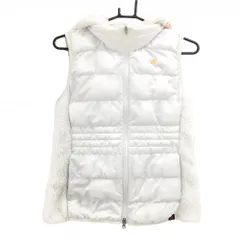 ニューバランスゴルフ 中綿ベスト 白 一部ボア切替 フード着脱可 レディース 1(M) ゴルフウェア New Balance