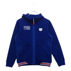 中古 レディース ロサーセン ROSASEN ニットアウター M 青 ブルー ダブルジップパーカー