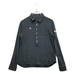 中古 レディース パーリーゲイツ PEARLY GATES 長袖ポロシャツ 1(M) 紺 シンプル ストレッチ