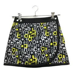 中古 レディース ニューバランスゴルフ New Balance golf スカート 0(S) 黒/白 リバーシブル 中綿入り 総柄 ボア