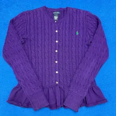 ラルフローレン 長袖ニットカーディガン XL (16)