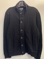 ARMANI JEANS スタンドカラー コットンジャケット ブラック