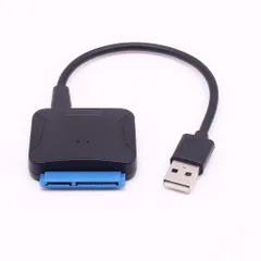 SATA USB変換ケーブル SATA2対応 約35cm 互換品 バスパワー非対応 USB Type-A 2ポート占有タイプのサムネイル
