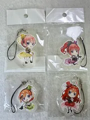 五等分の花嫁 仮面舞踏会 ラバーストラップ 一花 二乃 四葉 五月  4点セット