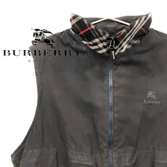 【1点限り!!】BURBERRY バーバリー ノバチェック ダウンベスト 裏生地フリース素材 MAサイズ 古着 メンズ ブラック