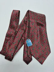 【新品】LANVIN メンズネクタイ シルク100% MADE IN FRANCE