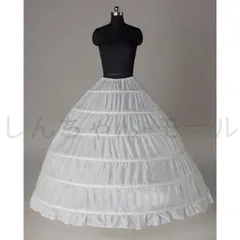 【新品?未使用】 パニエ大人用ウエディングドレス用パニエ/プリンセスライン/6本ワイヤー入り/Aライン/ハードチュール/ボリュームブライダ