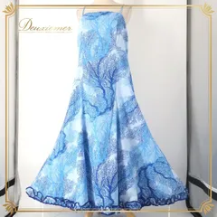 フラダンス 衣装 ワンピース ドレス ブルー系 メネフネプランテーション 日本製 ハワイアンプリント MENEHUNE PLANTETION 植物柄 アロハ フラ ダンス レッスン 練習 キャミソールドレス さわやか かわいい おしゃれ 上品 大人っぽ