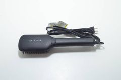 【送料無料】SALONIA サロニア ヒートブラシ SL-012BK ヘアアイロン ブラック