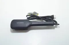 【送料無料】SALONIA サロニア ヒートブラシ SL-012BK ヘアアイロン ブラック