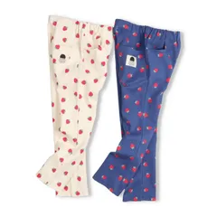 moujonjon いちご柄フライスロングパンツ　m27004